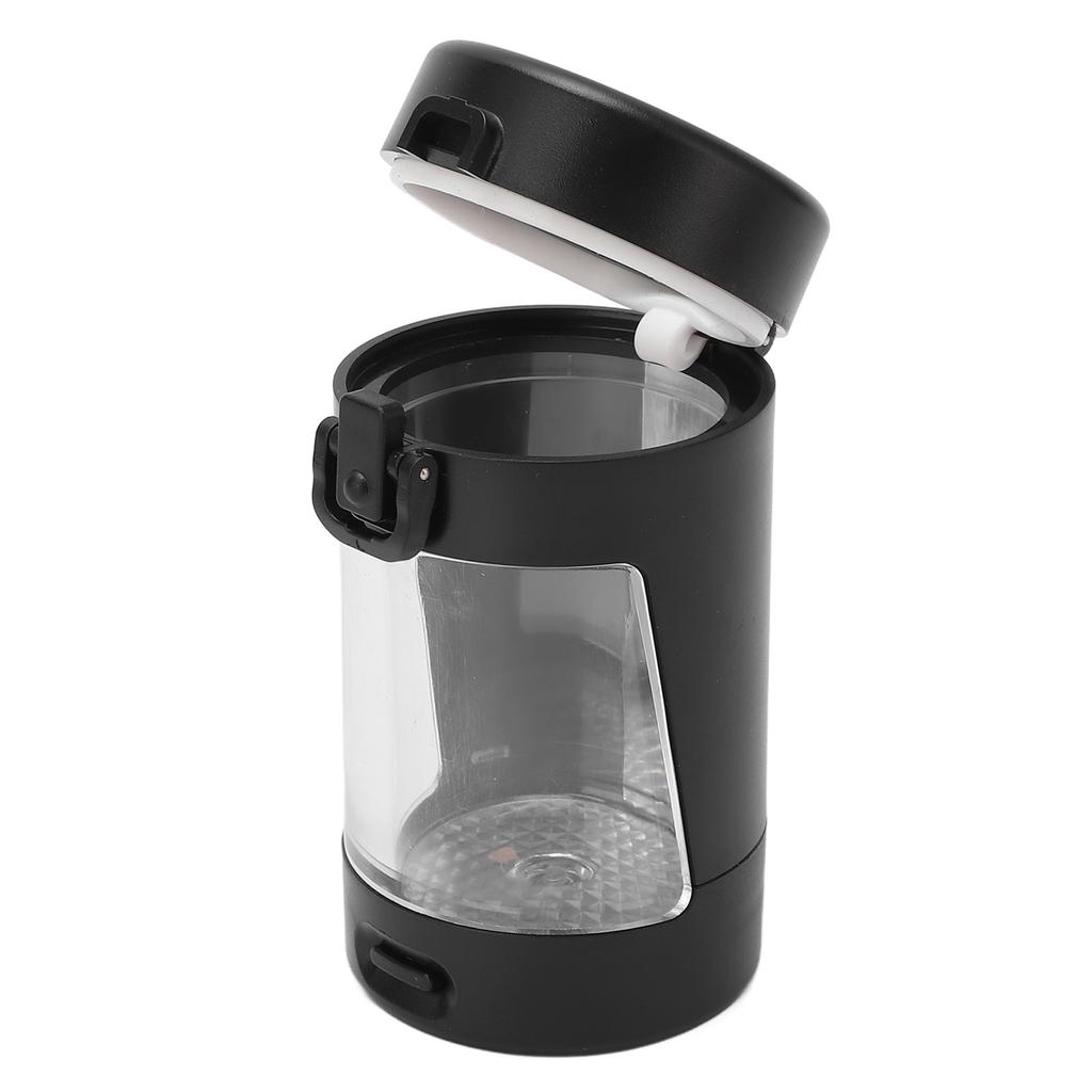 Smell Proof Container Black Portable Mini Spice Luminous Transparent Odor Proof Storage Box Jar