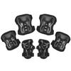 Life2 Kiku Protective Gear for and Roller Black Kids' Bicycles, Skateboards, Skates, 6-Piece Set,