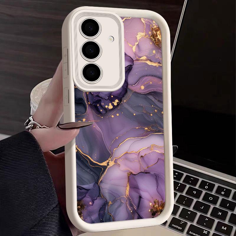 Модный Чехол для Телефона с Мраморным Узором S25Ultra Для Samsung Galaxy S25 S24 S23 Ultra 5G Funda S22 S20 Plus S21 FE S24FE Чехлы Обложка