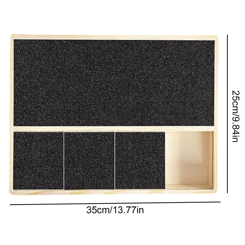 Dogs Scratch Square Pad Pet Paw Nail Square Scratch Trimming Board Wood Filing Scratchboard Polish Pads For Pet Dog Medium Dog