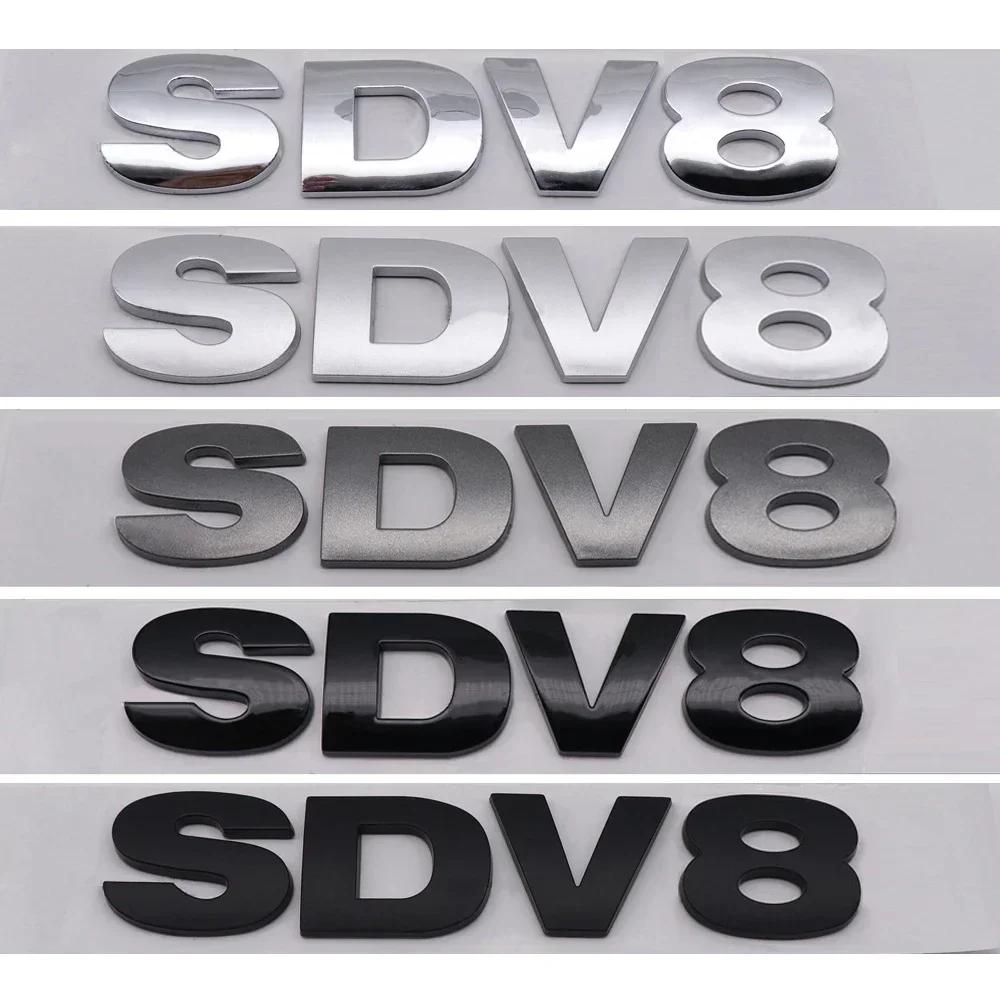 3D ABS Хромированные Черные Буквы SDV6 SDV8 TDV6 TDV8 Логотип Значок Наклейки на Задний Багажник Автомобиля для Аксессуаров Range Rover Sport