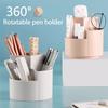 Rotatable Pen Holderizer Plastic Makeup Brush Organizer Box Household Stationery Box