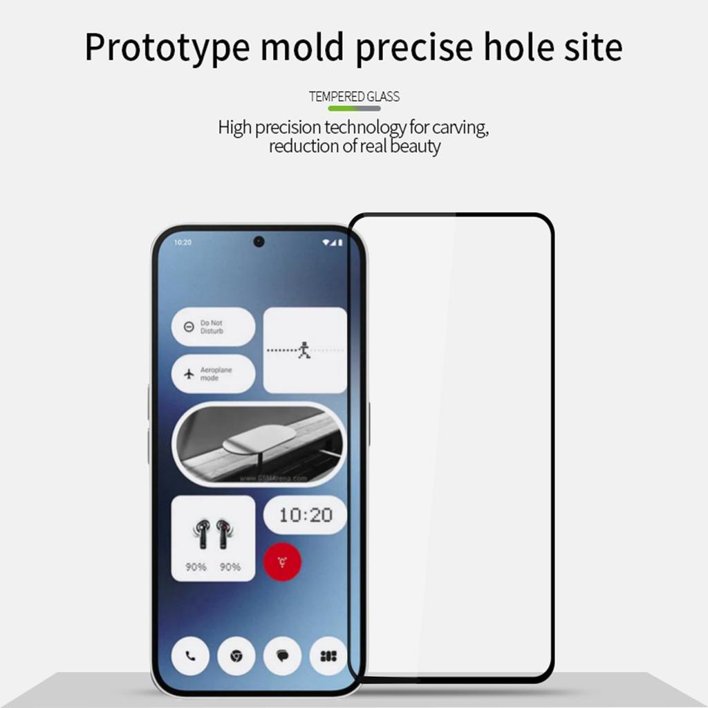 MOFI JK Series-1 для Nothing Phone (2а) Плюс/Телефон (2а) Защитное стекло Полный клей Высокоалюминиево-кремниевое стекло Пленка против царапин