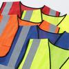 Men High-Visibility Reflective Vest V-neck Sleeveless Multi Pockets Design Waistcoat Clear ID Pocket Pen Holder Breathable Mesh Vest Coat