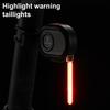 Night Riding Safety Light with Convenient Type-C Charging Multiple Light Modes Simple Installation Cycling Rear Warning Light