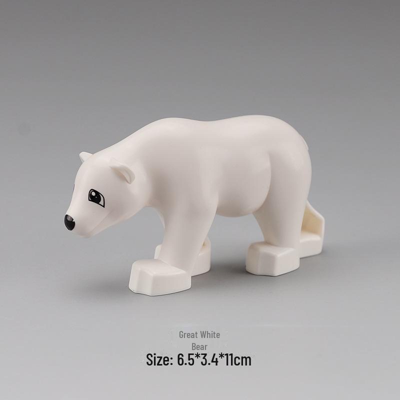 Аксессуары для животных из крупных частиц: Совместимые конструкторы Lego для детей от 3 лет и старше — детали для моделирования прерий, океана и джунглей