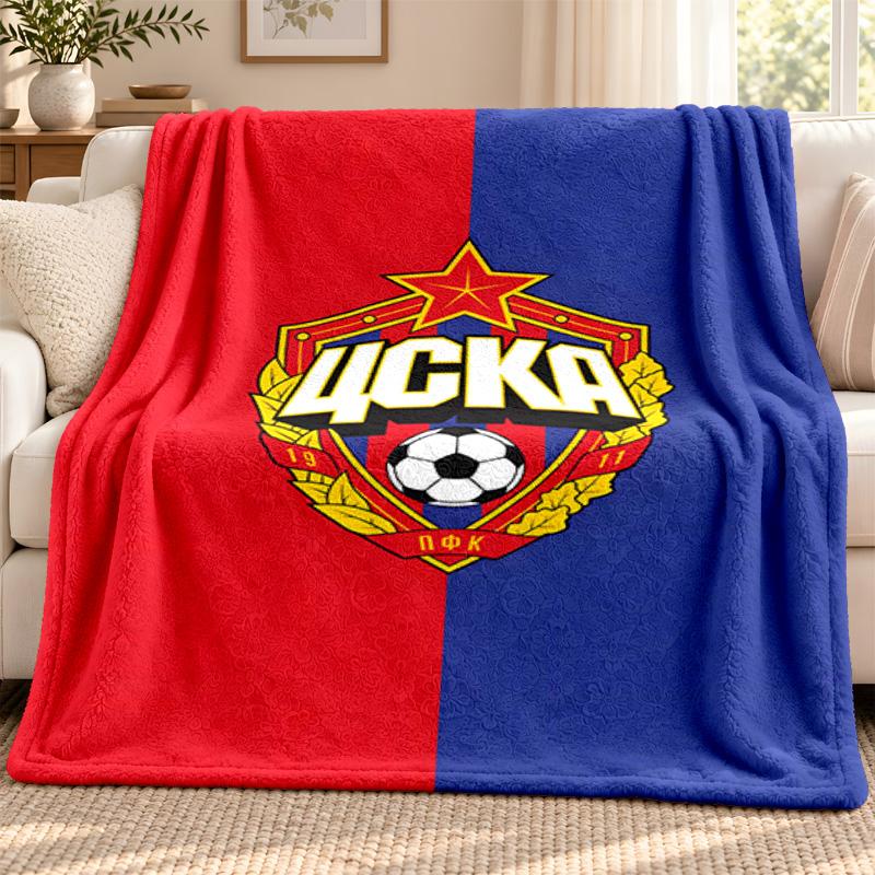 CSKA Moscow blanket Flannel Blanket Soft Cozy Plush Throw for Sofa Bed Lightweight Home Decoration Outdoor camping