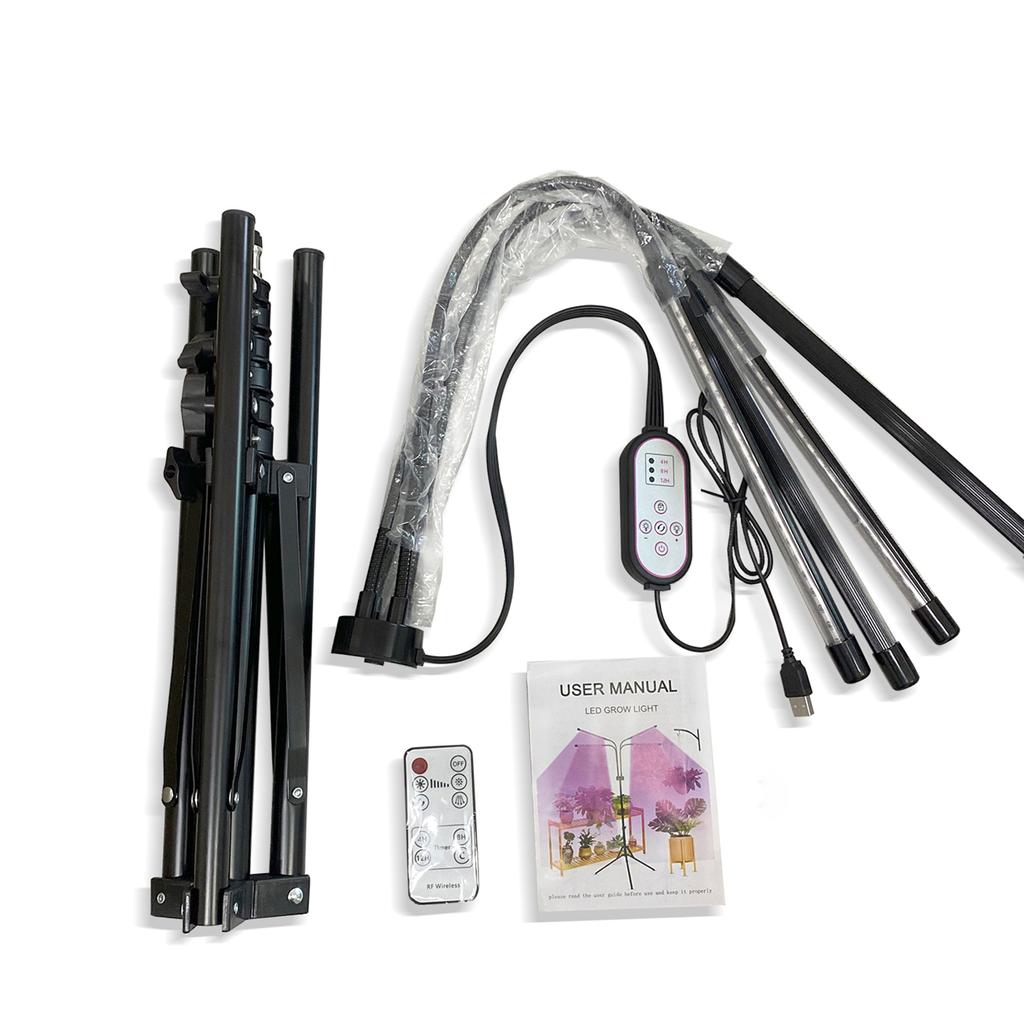 40W 80LEDs Grow Light with Blue Red Light Bulbs 4/8/12H Timer 9 Brightness Leves for Indoor Plant