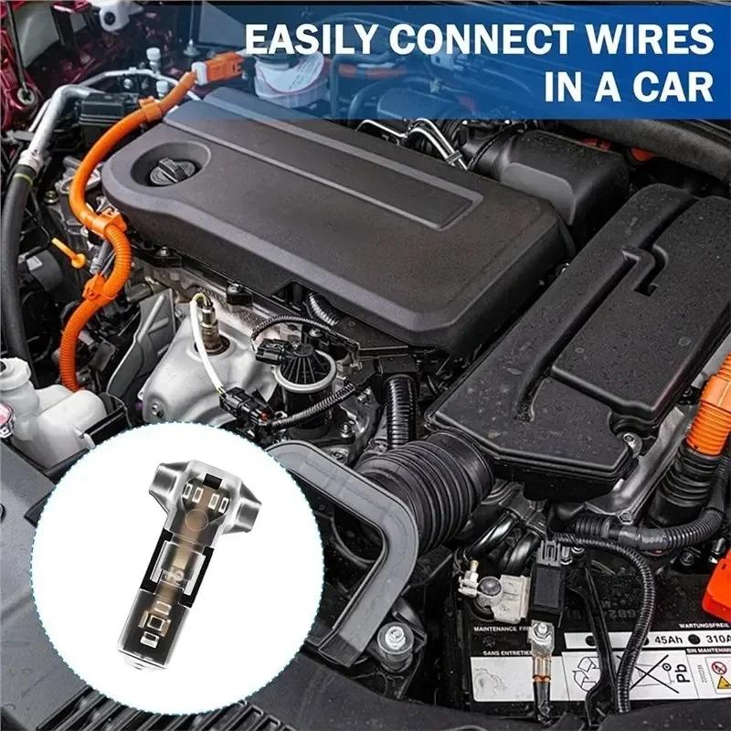 10/20Pcs T Type 1 Pin Low Voltage Wire Connector, Quick Solderless Wire Splice Connector, T Tap Wire Connectors, No Stripping