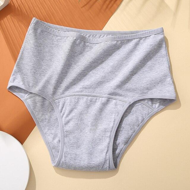 FINETOO Трусики для менструации, хлопковые трусики для периодов, нижнее белье, брюки-кюлоты, Menstruelle, герметичные трусы с высокой талией, недержание мочи, трусы Bragas