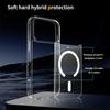 For iPhone 17 Pro Magnetic Case 2.0mm Scratch Resistant TPU+PC Clear Phone Cover