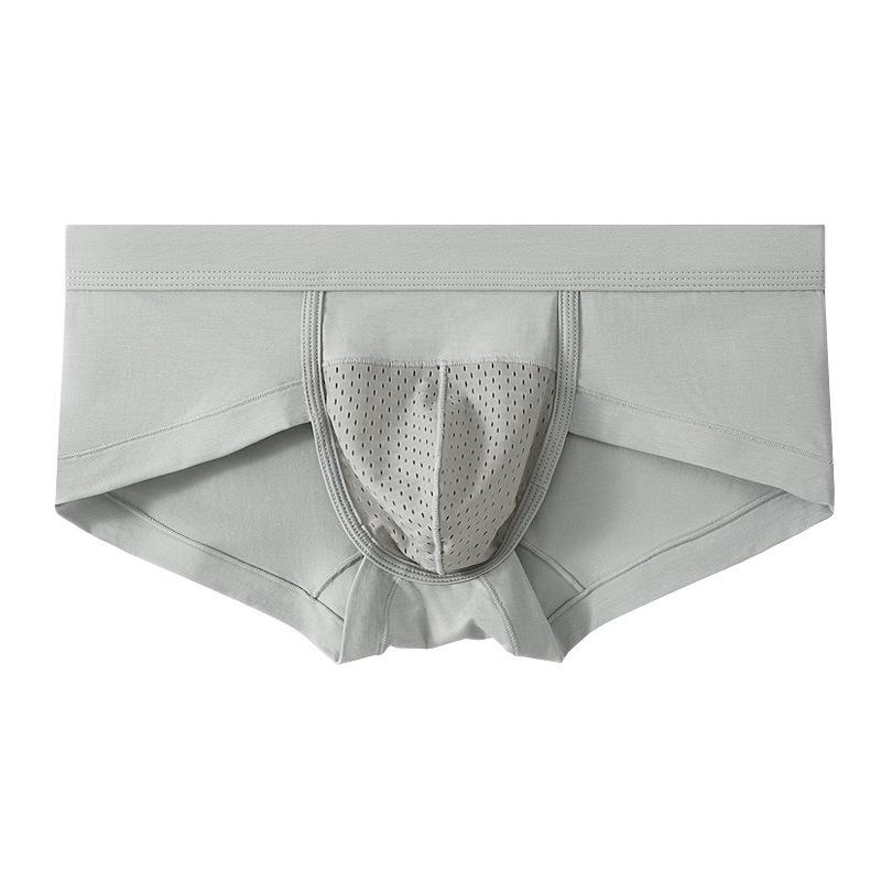 Мужские дышащие модальные сетчатые трусы-слипы - Удобное молодежное треугольное нижнее белье