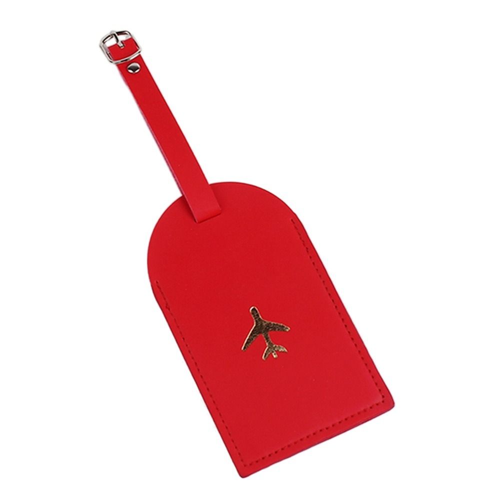 Colorful PU Luggage Tag Boarding Pass Information Card Portable Baggage Name Tags Women