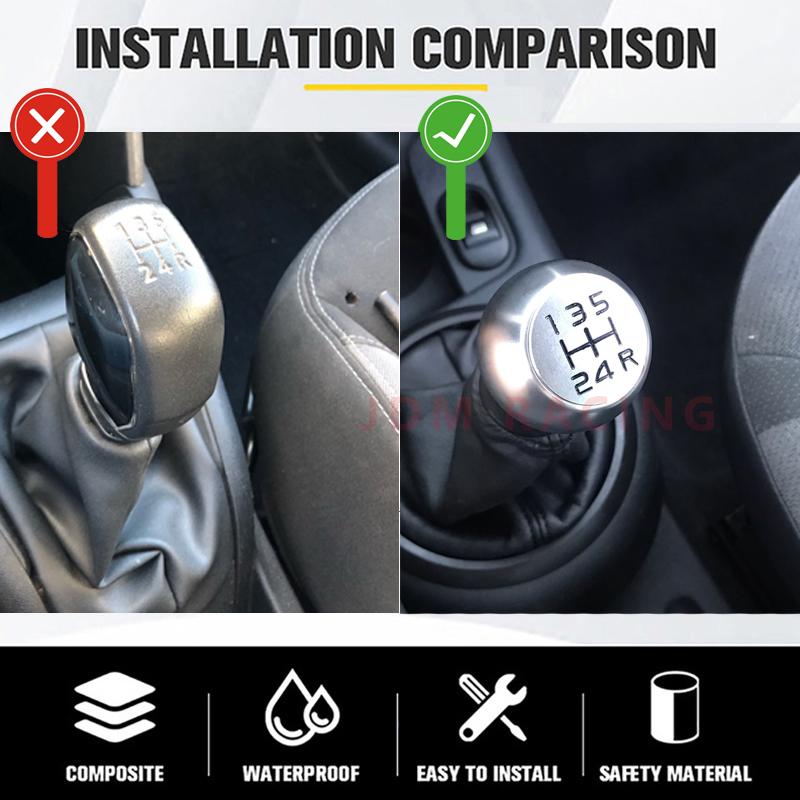 5-ступенчатая ручка переключения передач автомобиля, матовый алюминиевый сплав VTS для Peugeot 106 206 306 406 107 207 307 407 301 308 2008 3008