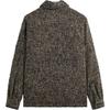 Kith Oversized Herringbone Boxy Collared Overshirt Black Men Outerwear Multi-Color KHM032633-001