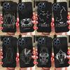 Чехол для телефона со знаком зодиака для iPhone 17 Air 16 15 14 13 12 11 Pro Max 12 13 mini 15 16 Plus 16e Чехол Coque