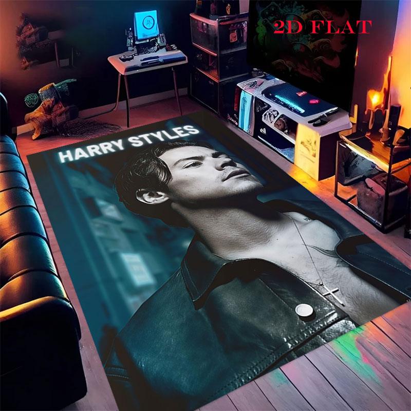 Harry Styles Carpet Rug for Living Room Bedroom Home Sofa Decoration,Kids play Nonslip Floor Mat