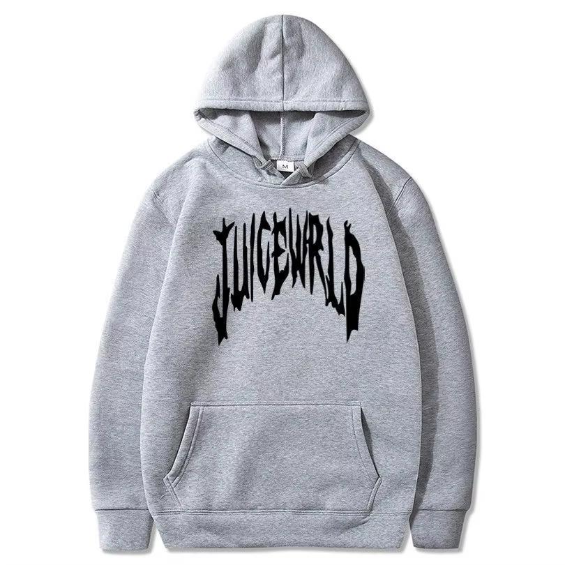 Толстовка с капюшоном с принтом букв Rapper Juice Wrld 999 модная повседневная спортивная одежда Y2k для женщин Толстовка