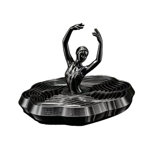 Вращающаяся балерина из 3D-печати, игрушка-спиннер, танцовщица балета, кинетическая настольная игрушка, расширенная сенсорная игрушка для снятия стресса для дома и офиса