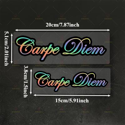 1 шт. Наклейки Carpe Diem для мотоцикла, на обтекатели, шлем, окно автомобиля, скутеры, кузов, водостойкие, универсальные виниловые наклейки