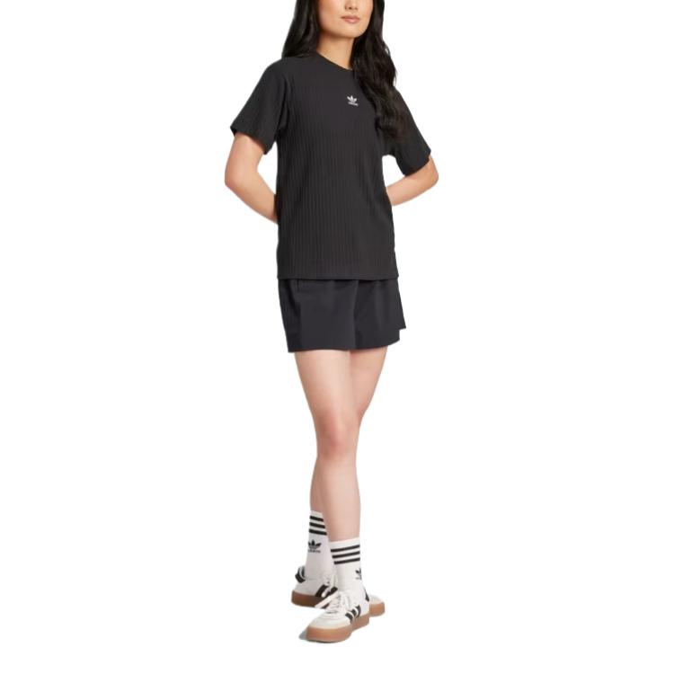 Adidas Originals ESSENTIALS T Shirt Women's Black JD1495
