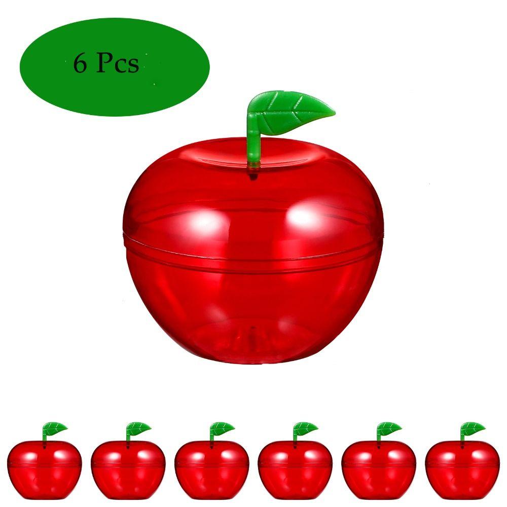 6 Pcs Red Chocolate Candy Box Small Plastic -shape Boxes Holiday Candy Boxes Christmas Decoration