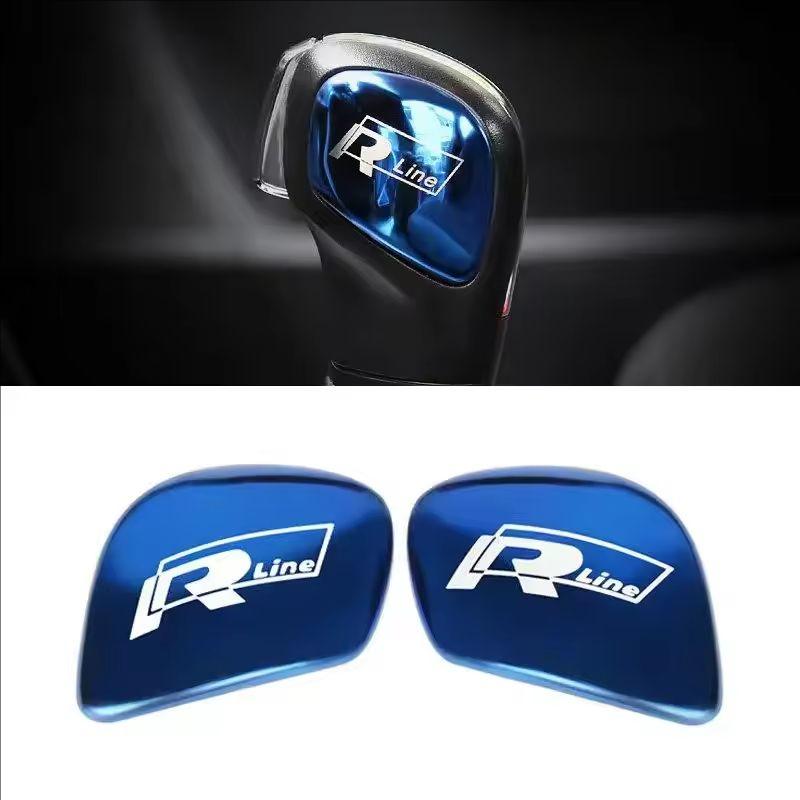 For Volkswagen 1K2 Car Gearbox Control Gear Lever Stickers Shift Stick Handle Accessories For VW GTI Polo Golf Passat Tiguan Arteon Taigo Hub Cap
