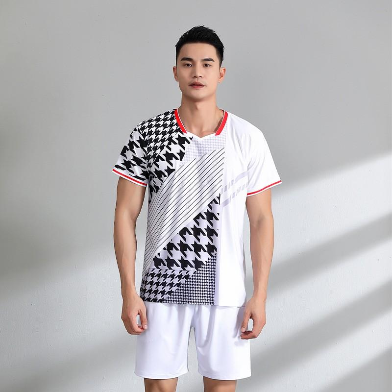 Quick-Dry Breathable Badminton Sport Set Unisex Short Sleeve Top Shorts Tennis Pickleball Running Gym