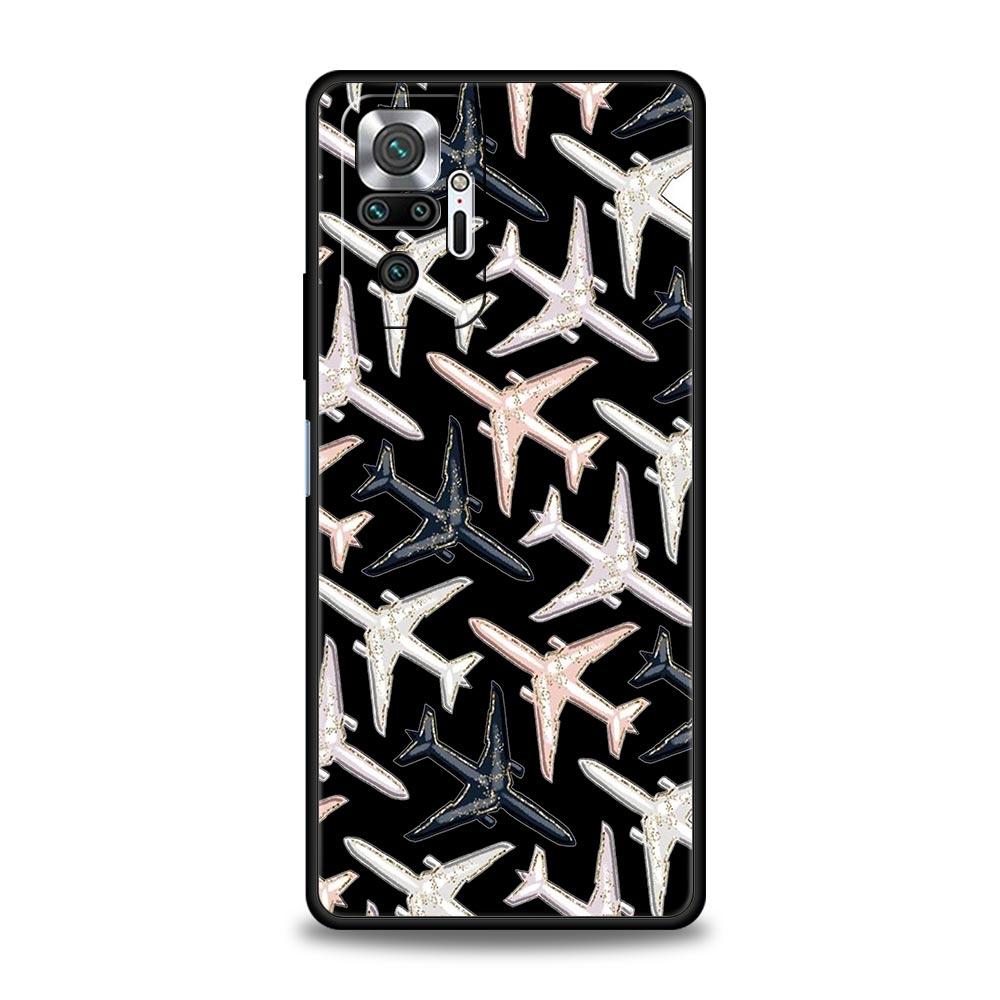 Airplane World Map Travel For Xiaomi Redmi Note 11 10 9 8 Pro Phone Case 10S 9S 7 8T 9T 9A 8A 9C K50 K40 Gaming 11T 5G Cover