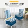 1PC Seersucker Chair Cover Elastic Stretch Chair Slipcover  Kitchen Hotel Wedding Banquet