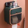 Toilet Paper Holder Without Drilling Tissue Box Wall-Mounted Paper Storage Box Roll Toilet Paper Holder Bathroom Accessories