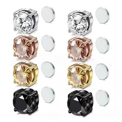 Магнитные клипсы для ушей без проколов, магнитная фиксация, универсальные модные серьги для мужчин и женщин