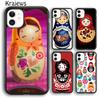 Чехол для телефона Krajews Babushka Matryoshka Red Russian Doll для iPhone 14 5 6 7 8 plus X XR XS 11 12 13 pro max Samsung S21 S22ultra