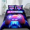 Игровой Комплект Постельного Белья Игровое Покрытие для Кровати 135 Для Взрослых Детей Малышей Мягкая Микрофибра Современный Геймпад Мягкое Пододеяльник Декоративное С Наволочкой