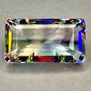 Fabulous Natural Mystic Topaz 180-182 Ct Emerald Cut Certified Loose Gemstone