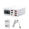 6-портовая многофункциональная настольная зарядная станция с интеллектуальным дисплеем USB r для нескольких устройств