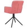 Dining Chairs 2 pcs Swivel Pink Velvet