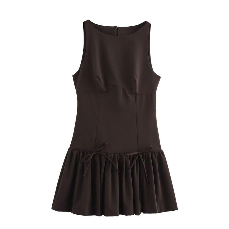 Kaslead New Arrival Women's Clothing Fashion Style Fashion Bowknot Decoration Mini Dress 3152278