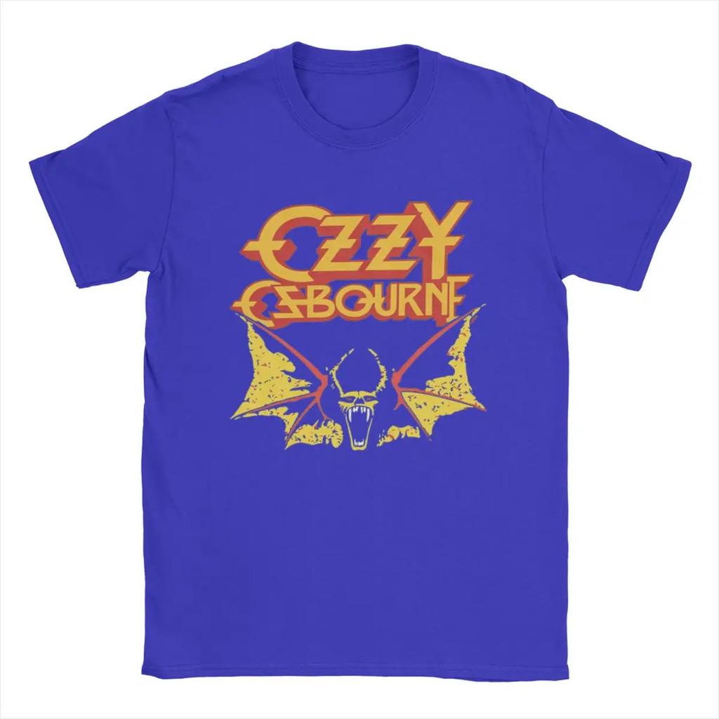 Men Ozzy Osbourne T Shirt Pure Cotton Tops Fun Short Sleeve Crewneck Tee Shirt Graphic T-Shirts
