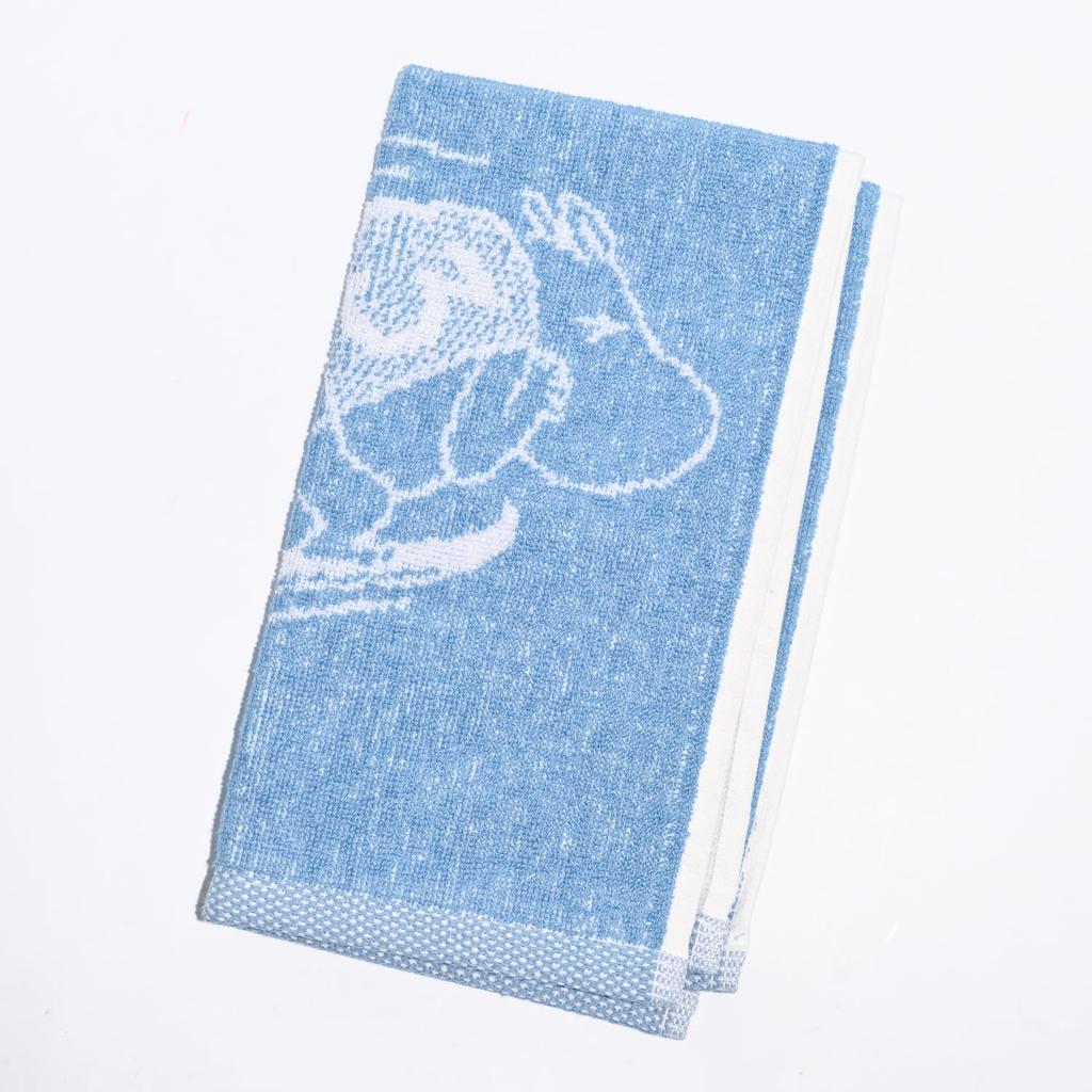 Arabia 2024 Winter Limited Edition Guest 30cm X Moomin Ski Jumping 1074790 Towel/Face Towel, 50cm, Design, [Used]