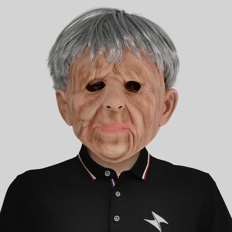 Уморительная латексная маска лысого старика для веселых костюмированных вечеринок и мероприятий на Хэллоуин