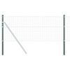 Fence Post Set 12 pcs Green 100 cm Powder Coated Steel