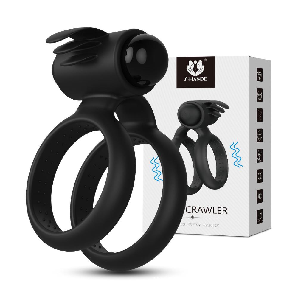 Couple Rings Vibrator Penis Cock Ring Sex Toys for Men Delay Ejaculation Cockring Sexy Masturbators Vibrators for Male Gay 18