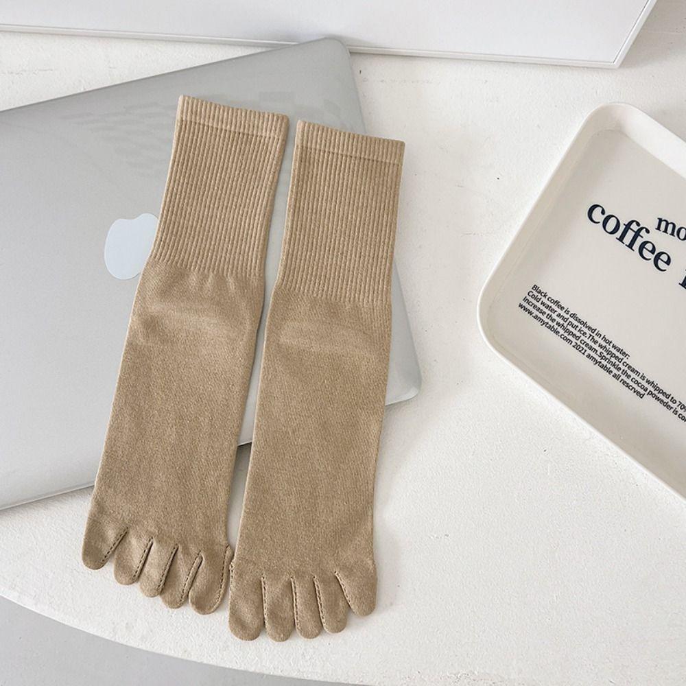 Breathable Five-finger Socks Pure Cotton Netherstock Fashionable Split-toe Socks  Motion