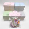 "Hair Accessory Wrapping Cards: 100 Sheets, 8x6CM, Bow Tie Folding, White"