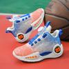 Девочки осень новые кроссовки с вращающейся кнопкой студенты дети светящиеся баскетбольные кроссовки мужские большие дети плюс размер 42