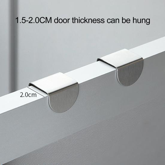 4 шт. крючки для задней двери, нержавеющие, антидеформационные, прочные, выдерживающие нагрузку, органайзер для полотенец, вешалки для шкафа