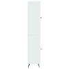 Cabinet Set 2 pcs High Gloss White Wood Based Material