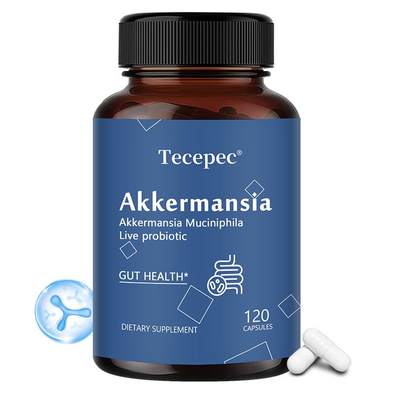 Добавка Akkermansia 100 миллионов Afu, с инулином цикория, 120 капсул в бутылке
