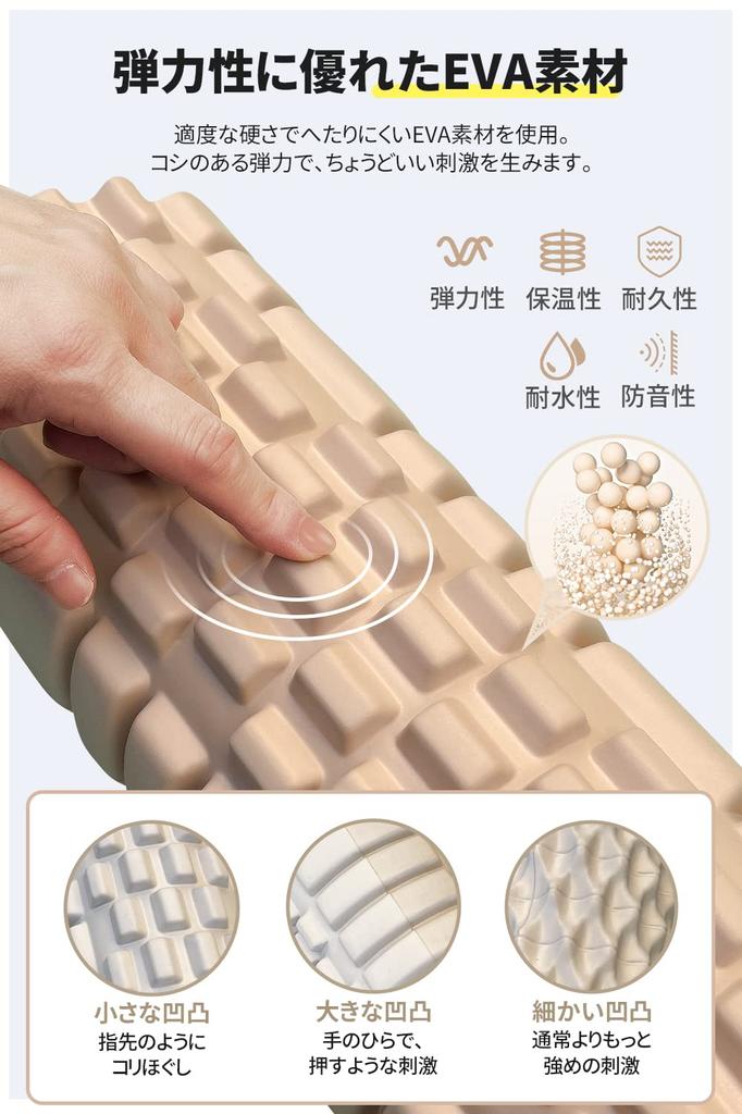 Из 2 больших и GetFit Fascia Roller Foam Roller Массажный ролик Kinmaku Roller Myofascial Release Roller Training Kinmaku Release Roller Stretching